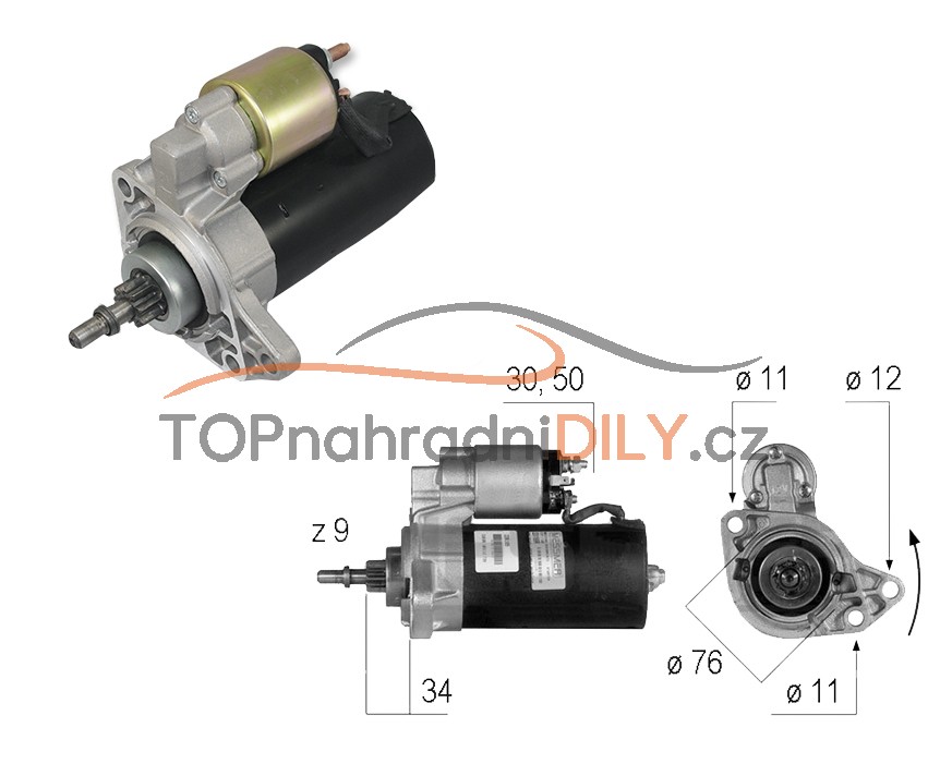 Startér pro VW T4, 0001110001