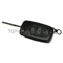 Obal klíče, autoklíč pro Audi A4 třítlačítkový vyskakovací