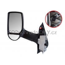 Zpětné zrcátko elektrické, vyhřívané, dlouhé, levé pro Ford Transit VI