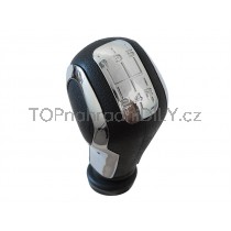Hlavice řadící páky Citroen Xsara Picasso, 1999-2008, 5 stupňová, chrom, tunning