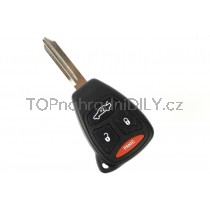 Obal klíče, autoklíč pro Chrysler Neon, 4 tlačítkový