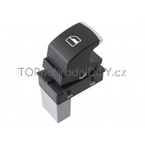 Ovládání vypínač stahování oken VW Polo 6R 5ND959855, chrom 1