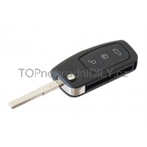 Obal klíče, autoklíč pro Ford Fiesta, trojtlačítkový 