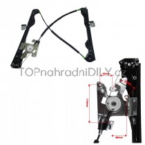Mechanismus stahování oken Ford Focus I,  2/3 dveřový, 98-04 přední, pravý 1138208
