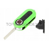 Obal klíče, autoklíč pro Fiat Croma, třítlačítkový, zelený