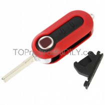 Obal klíče, autoklíč pro Fiat Brava, třítlačítkový, červený
