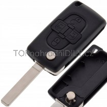 Obal klíče, autoklíč, pro Peugeot 807, 4 tlačítkový