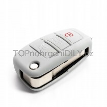 Silikonový obal, pouzdro klíče, šedý pro Audi A2