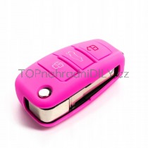 Silikonový obal, pouzdro klíče, růžový pro Audi Q3