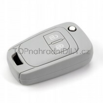 Silikonový obal, pouzdro klíče, šedý pro Opel Adam