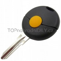 Obal klíče, autoklíč pro Smart Forfour, 1-tlačítkový, černý