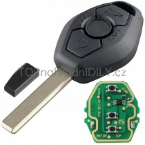 Obal klíče, autoklíč pro BMW řada Z3 E36, 3-tlačítkový, s elektronikou