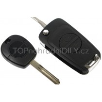 Obal klíče, autoklíč vyskakovací náhrada za klasický Nissan Primera, 2-tlačítkový