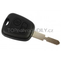 Obal klíče, autoklíč pro Peugeot 406, dvoutlačítkový 