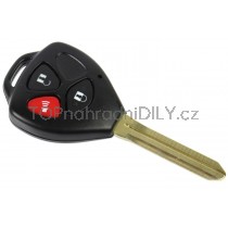 Obal klíče, autoklíč pro Toyota Aygo, třítlačítkový