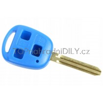 Obal klíče, autoklíč pro Toyota RAV4, třítlačítkový modrý