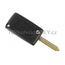 Obal klíče, autoklíč, pro Citroen C2, 2-tlačítkový