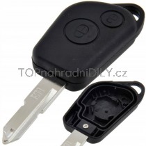 Obal klíče, holoklíč Peugeot 106, 2-tlačítkový 93-97