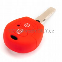 Silikonový obal, pouzdro klíče, červený Seat Ibiza II 6L0837219R