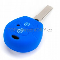 Silikonový obal, pouzdro klíče, modrý Seat Cordoba 6L0837219R