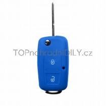 Silikonový obal, pouzdro klíče, modrý VW New Beetle 98-10