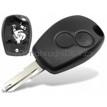 Obal klíče, holoklíč pro Renault Kangoo, 2-tlačítkový, černý