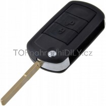 Obal klíče, holoklíč pro Land Rover Discovery, třítlačítkový s elektronikou 04-09