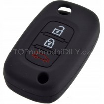 Silikonový obal, pouzdro klíče, černý pro Renault Kangoo