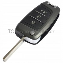 Obal klíče, holoklíč pro Hyundai Accent, třítlačítkový s elektronikou 18-19