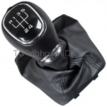 Řadicí páka s manžetou Škoda Octavia III, 5 stupňová, ekokůže od 2012