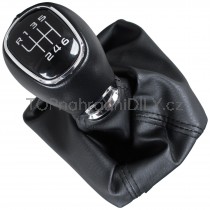 Řadicí páka s manžetou Škoda Octavia III, 6 stupňová, ekokůže od 2012