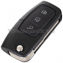 Obal klíče, holoklíč pro Ford B-MAX, C-MAX, Ecosport, Fiesta VI (MK7), Focus II, 3-tlačítkový, 05 -16
