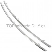 Lišta přední maska ​​chladiče horní + dolní 2 ks Peugeot 508 I 10-15