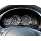 Okrasné chromové kryty přístrojové desky, budíků BMW E46 řada 3 1