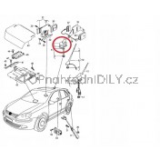 Těsnění střešní antény pro Audi A4 B6, 01-05 1
