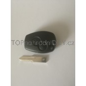 Obal klíče, autoklíč pro Renault Clio, dvoutlačítkový, černý