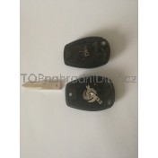 Obal klíče, autoklíč pro Renault Megane, dvoutlačítkový, černý 1