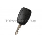 Obal klíče, autoklíč pro Opel Vivaro, dvoutlačítkový, ostrý hrot