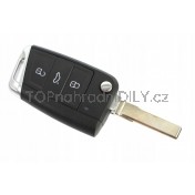 Obal klíče, autoklíč pro VW Tiguan, trojtlačítkový