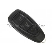 Obal klíče, autoklíč pro Ford Focus MK3, trojtlačítkový, černý
