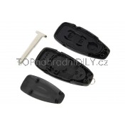Obal klíče, autoklíč pro Ford Focus MK3, trojtlačítkový, černý 2