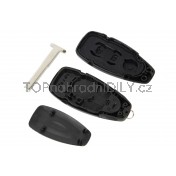 Obal klíče, autoklíč pro Ford Fiesta, trojtlačítkový, černý 2