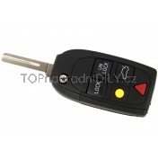 Obal klíče, autoklíč pro Volvo XC90, 5 tlačítkový, černý