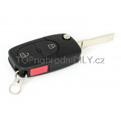 Obal klíče, autoklíč pro Audi A2, dvoutlačítkový