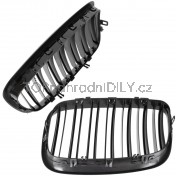 Přední maska ​​chladiče černá lesklá, 1 pár, BMW X5 E70 06-13 a