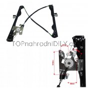 Mechanismus stahování oken Ford Focus I,  2/3 dveřový, 98-04 přední, pravý 1138208