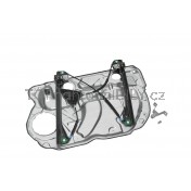 Mechanismus stahování oken VW Polo IV 01-09, přední, levý, s plechem