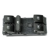 Ovládání vypínač stahování oken VW Golf VI, chrom, 5ND959857