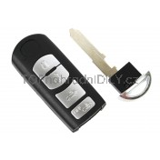 Obal klíče, autoklíč pro Mazda 2, 4 tlačítkový a