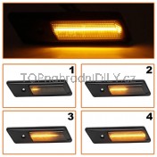 Směrovka boční LED pravá+levá kouřová dynamická BMW řada 3 E36 90-96 a